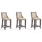 Manhattan Comfort Emperor Bar Stool in Cream and Walnut, PK3 3-BS008-CR - alternate 1